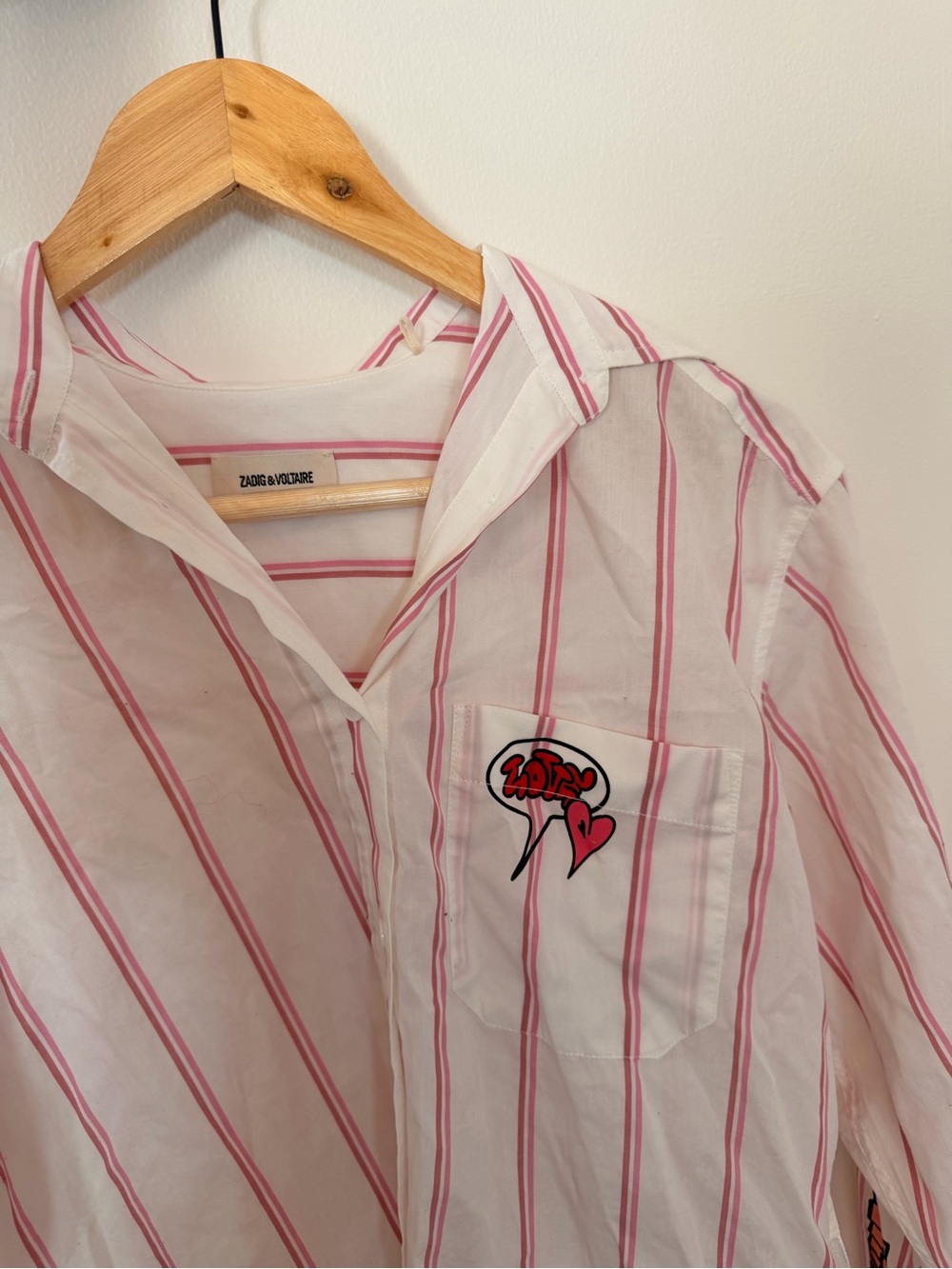 Zadig&Voltaire Tais Striped Shirt- XS